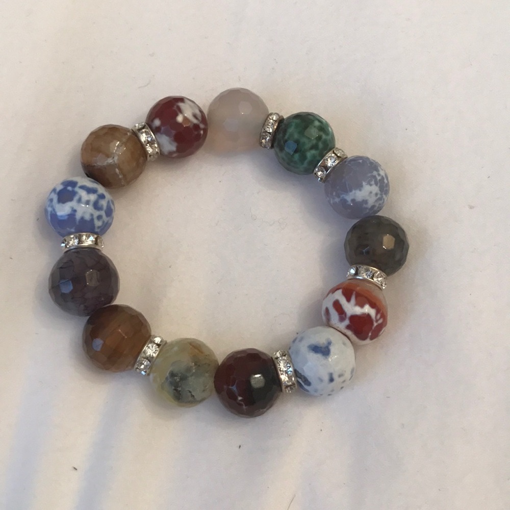 Multi Stone Bracelt With Crystals - image 1